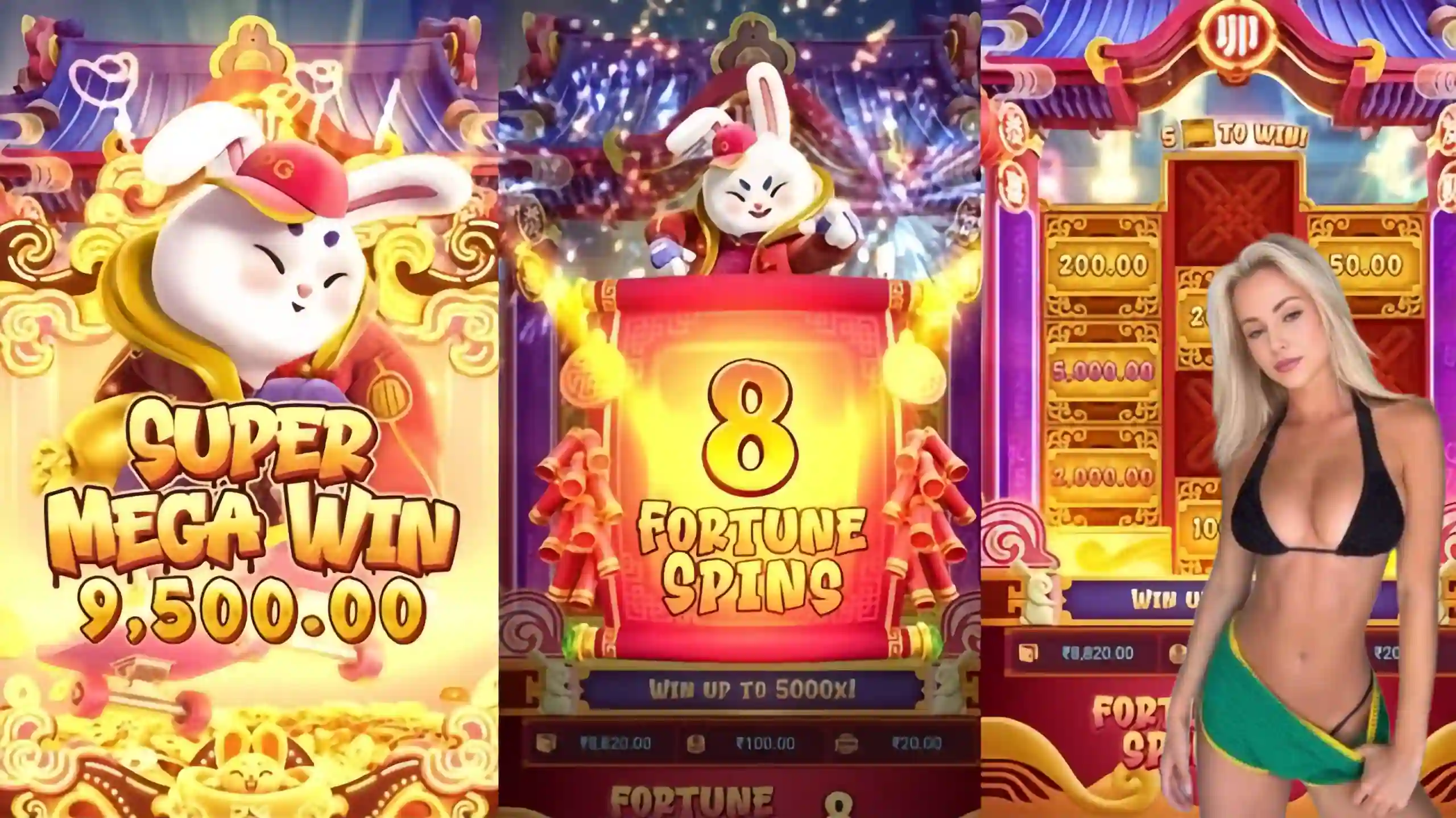 Wild Expansivo Fortune Rabbit 55aa - Coelho Dourado que Expande